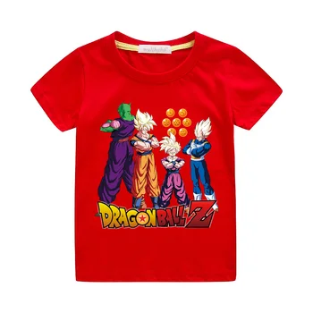 

Boy Summer T-shirts Short Sleeve Clothes Girls White Casual Cartoon Dragon Ball Z 3D Print Tee Tops Toddler Kids Tshirts ZA115