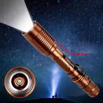 

Waterproof LED Flashlight Zoomable Tactical Torch 5 Modes For Camping