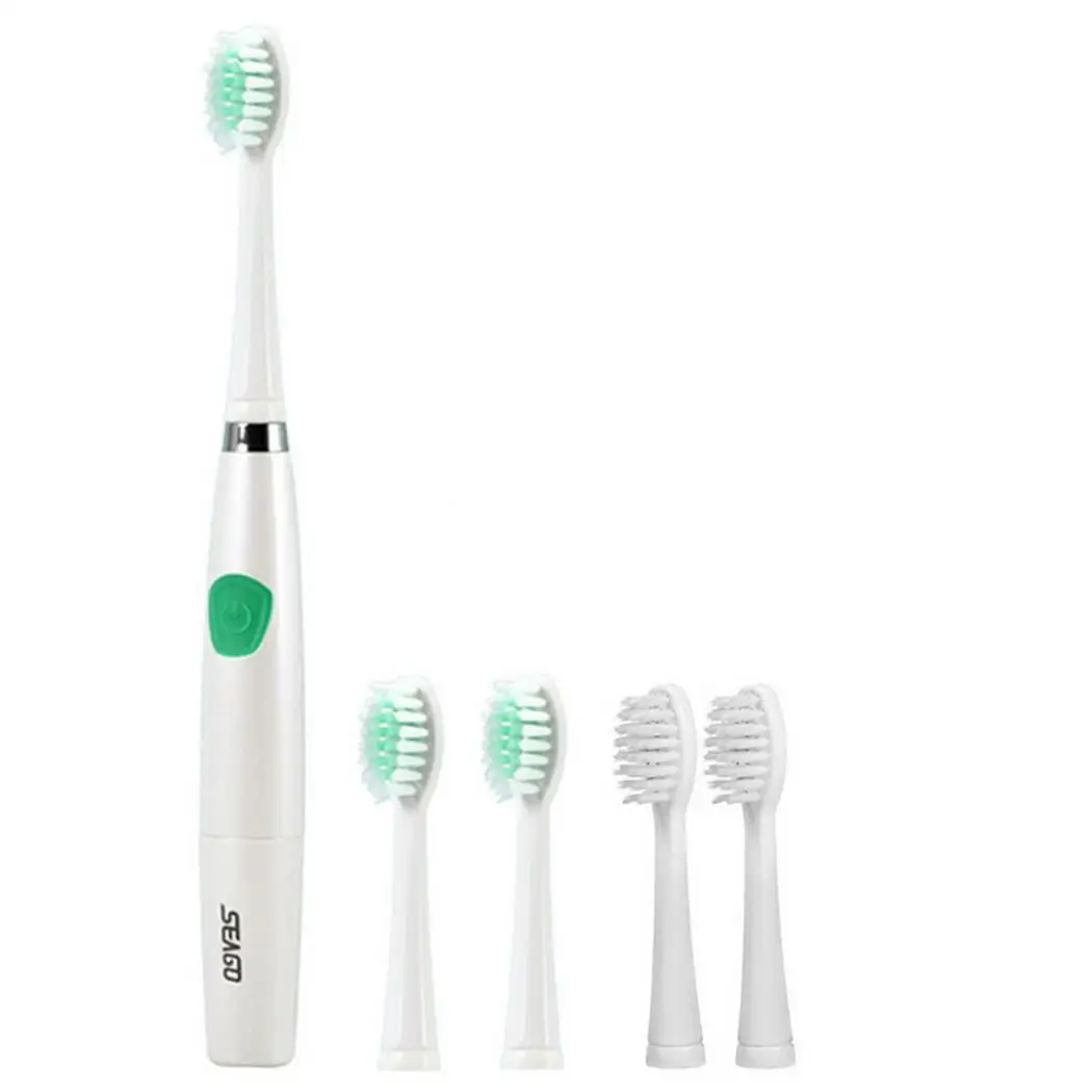 

Electric Toothbrush Unisex Soft Bristles Electric Toothbrush IPX7 Waterproof Battery Powered Deep Cleaning Portable