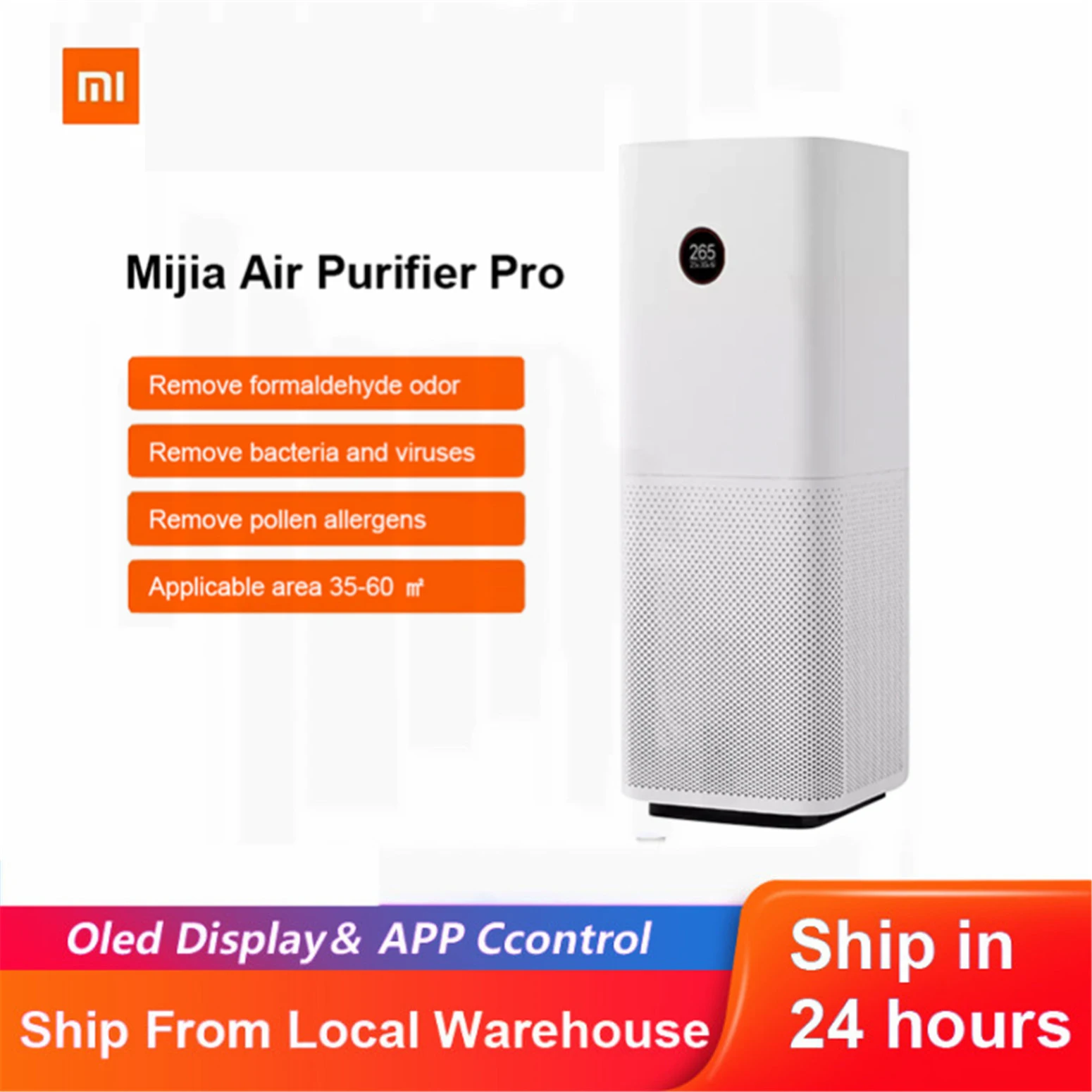 Очиститель воздуха XIAOMI MIJIA PRO умный стерилизатор Hepa фильтр управление через