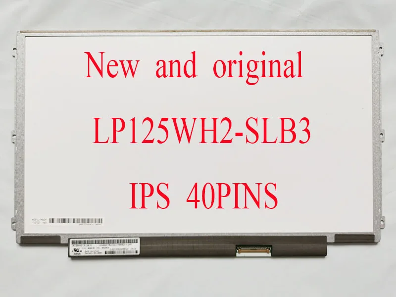 Matriz Lcd para Tela Led para Laptop Matte Ips Lenovo Thinkpad U260 K27 K29 X220 X230 X220i X220t Lp125wh2 Slb1 Slb3 125 Novo