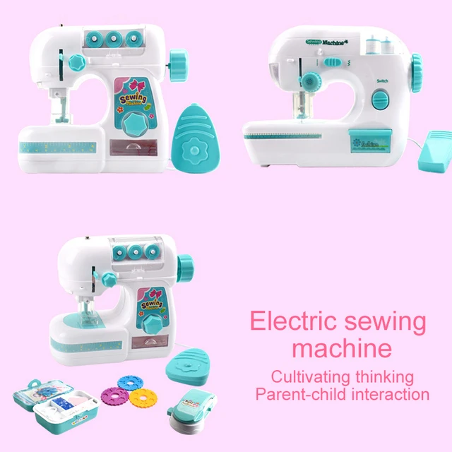 Kids Simulation Small Appliances Role Play House Game Kids Portable Sewing Machine Children Educational Interactive Toy For Gift 2