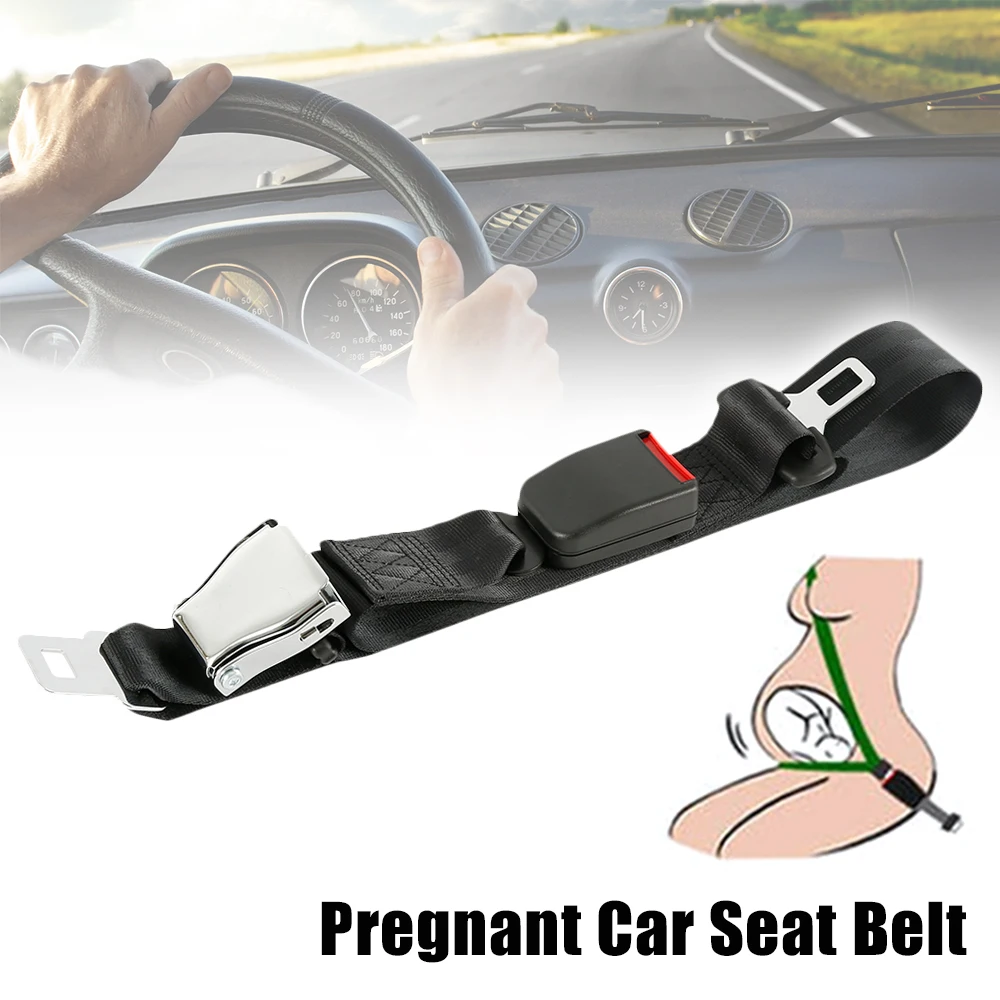 Pregnant Car Seat Belt Extender Buckle Clip Strap Adjustable Length