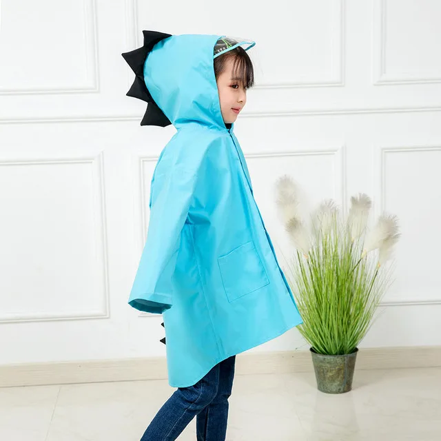 Cute Dinosaur Waterproof Raincoat for Children Kids Boys Girls Outdoor Trench Poncho Student Rainwear waterproof raincoat