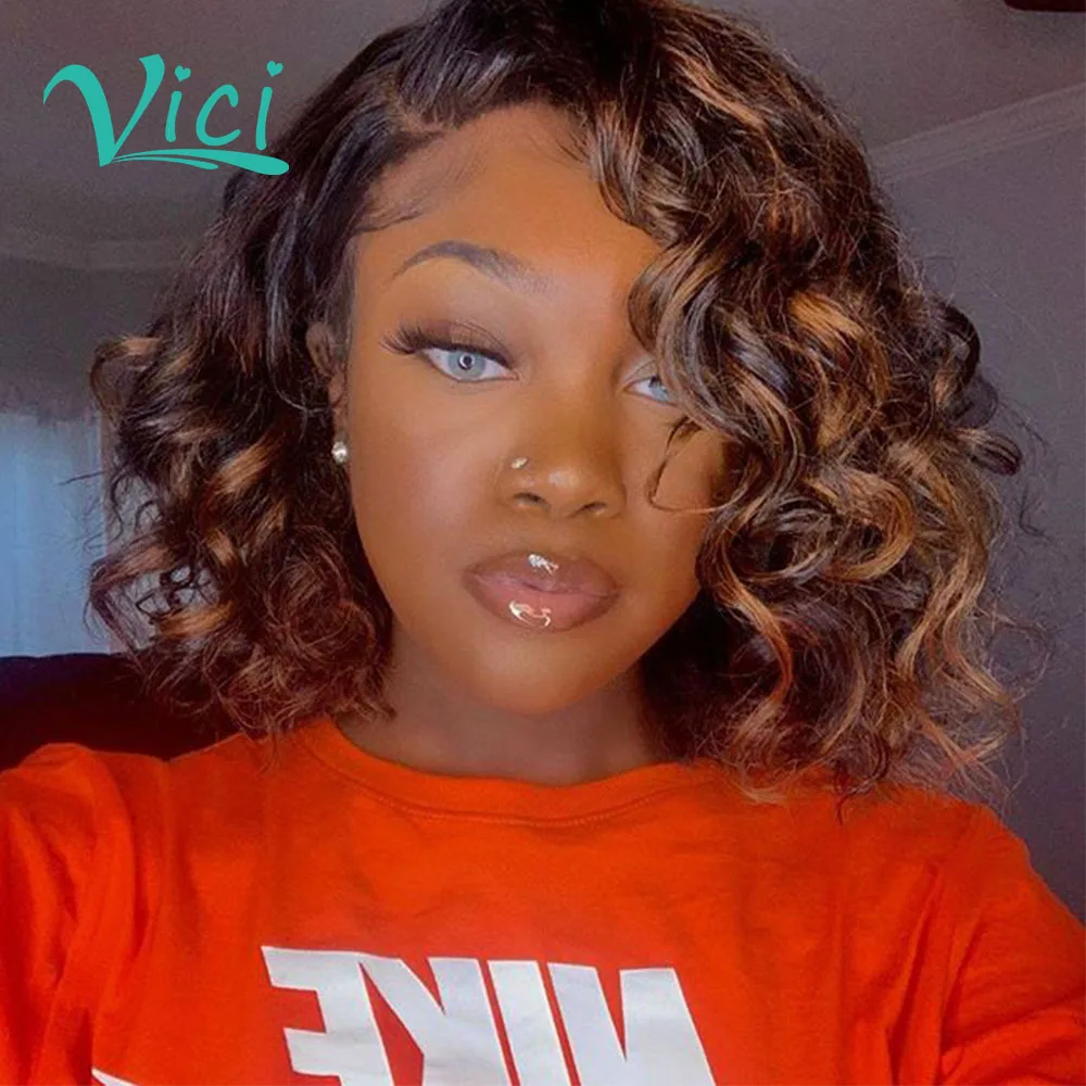 

pixie cut wig human hair for black women 1b/30 highlight ombre wig colored short bob wig human hair pre plucked with baby hair