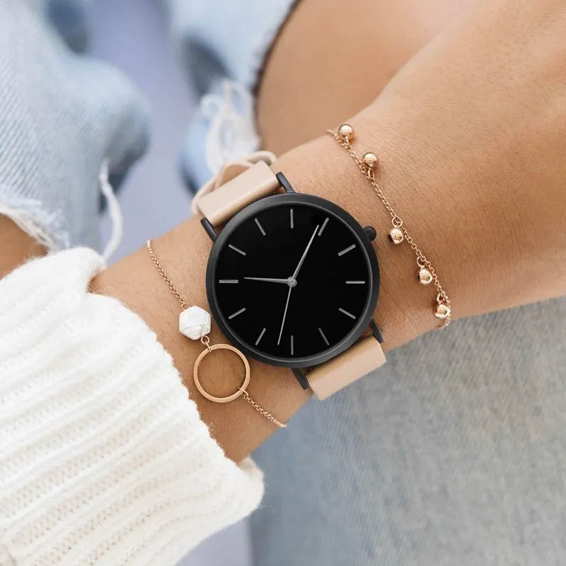 Einfache Luxus Uhr Frauen Damen Kleid Mode Armband frauen Uhr Quarz  Armbanduhr reloj mujer relogio feminino Dropship|Women's Watches| -  AliExpress