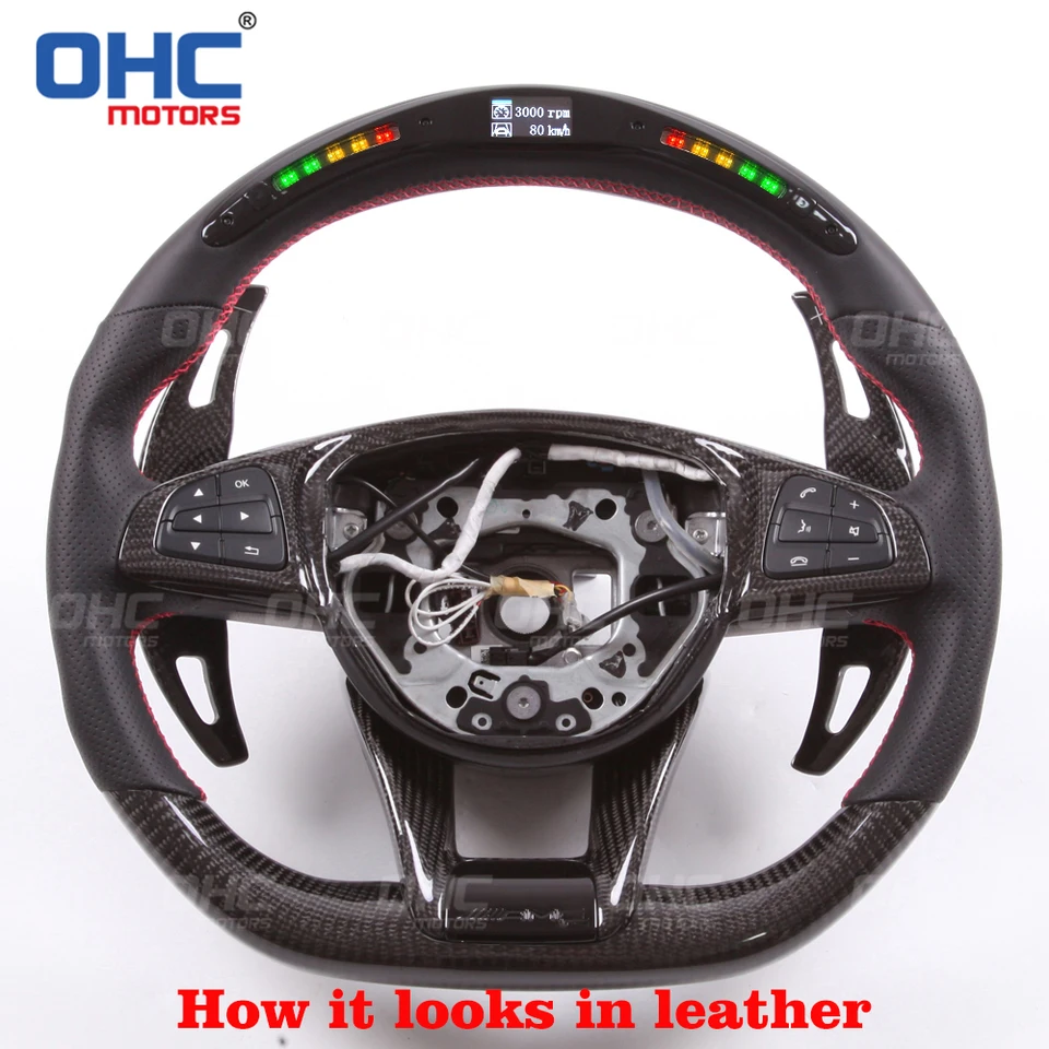 OHC Motors LED ステアリングGalaxy Pro OHC Motors LED Light Up Steering Wheel for 2021-2024 Ford F