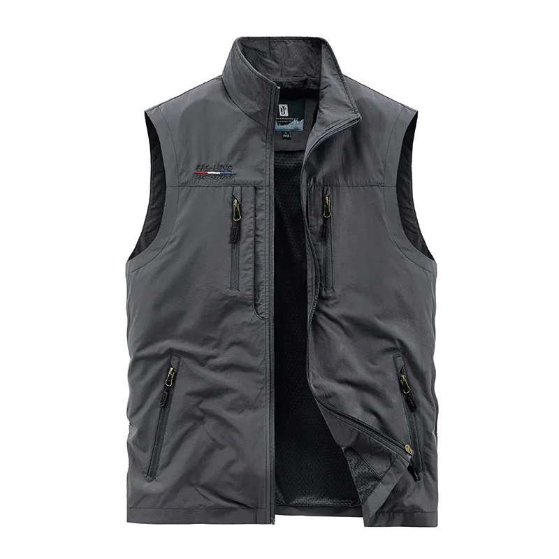 Men's Spring Thin Section Outdoor Vest Leisure Sports Quick-drying Vest Camping Mountaineering Fishing Coat Sleeveless dress vests