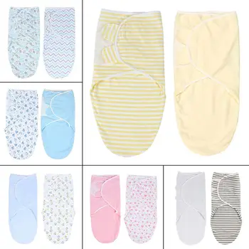 

2 Pcs/set Baby Newborn Swaddle Infants Wrapping Towel Cotton Blanket