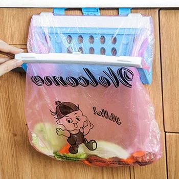 

Foldable Trash Bags Holder Storage Rack Wall-mounted Punch-free Garbage Bag Mount TSH Shop