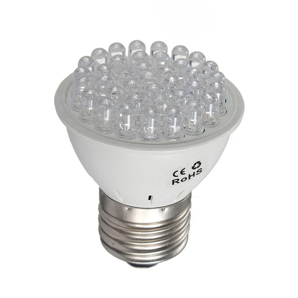 Only Bulb Светодиодный светильник для выращивания растений, полный спектр, светильник для выращивания растений, фито-клипса, светодиодный светильник для выращивания овощей, цветов, рассады, светильник ing - Испускаемый цвет: Only Bulb