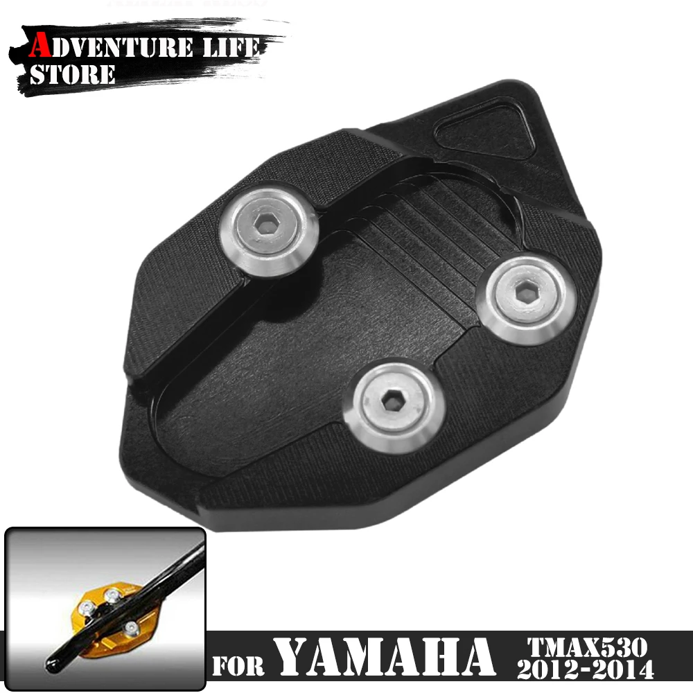 

Motorcycle Kickstand Foot Side Stand Extension For YAMAHA TMAX530 T-MAX 530 T MAX MAX530 Pad Support Plate Enlarge 2012-2014