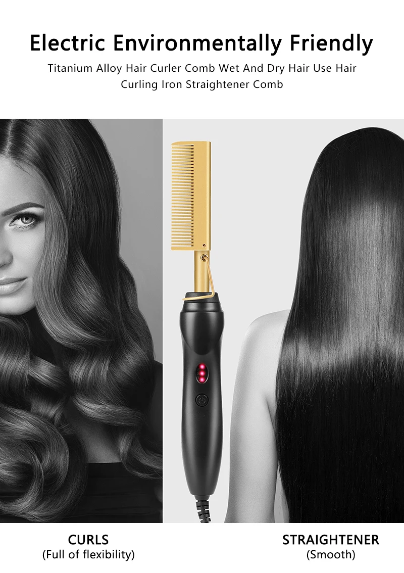gold n hot electric pressing comb