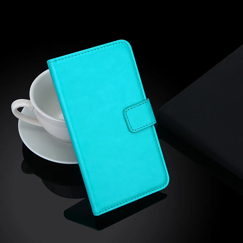 Роскошный чехол-бумажник для Cubot P30 из искусственной кожи в стиле ретро, стильные магнитные чехлы с ремешком - Цвет: Синий