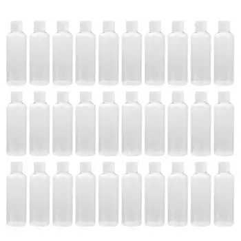 

30Pcs Cosmetics Bottle Refillable Bottle Emulsion Bottle Flip Empty Bottle Subpackaging Bottle for Trip Travel Home