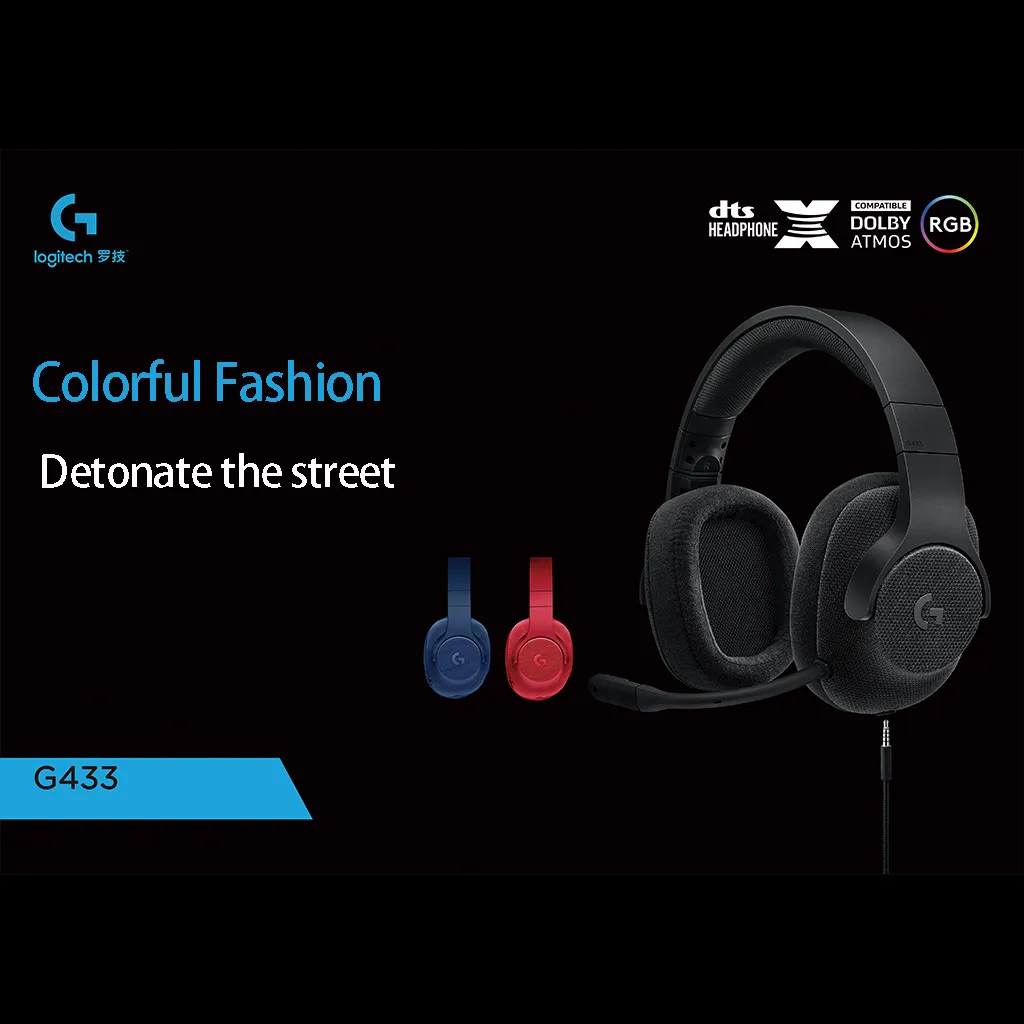 Kapitein Brie Onbeleefd Graf Headset Bluetooth Earphones Logitech G433 7.1 Wired Surround Sound Gaming  Headphones Microphone Headset for pc Gaming Earset L01|Headphone/Headset| -  AliExpress