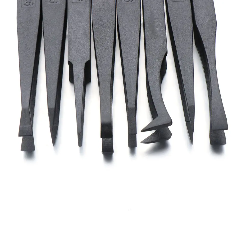 

Multifunctional Manicure Safe Electronic Industrial Plastic Tweezer Anti Static Nail Tool
