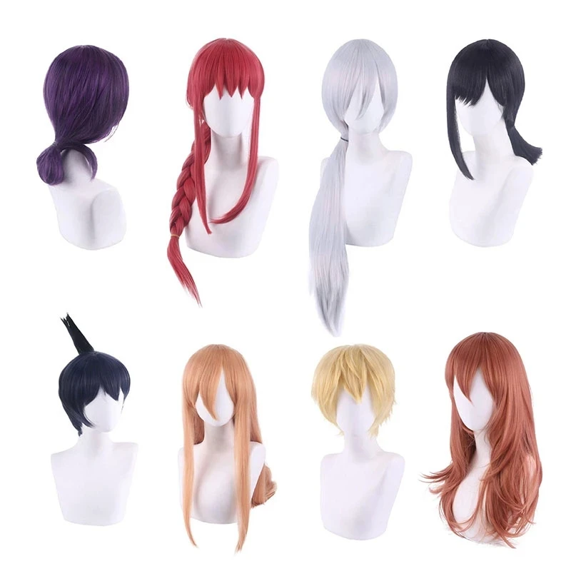 Anime Chainsaw Man Wigs Makima Power Angel Devil Denji Higashiyama Kobeni Reze Hayakawa Aki Himeno Quanxi Cosplay Wigs + Wig Cap halloween costumes