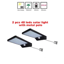 2/4pcs 48 LED Outdoor Solar Wall Lamp PIR Motion Sensor Waterproof Light Garden Light Path Emergency Security Light 3 Sided Lumi 2/4pcs 48 LED Outdoor Solar Wall Lamp PIR Motion Sensor Waterproof Light Garden Light Path Emergency Security Light 3 Sided Lumi