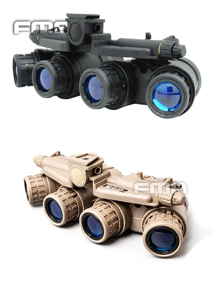 FMA Light Up Edition GPNVG18 Binoculars Model, Non-Functional Night Vision, Plastic L4G24 L4G19 Helmet Mount Bracket NVG Holder