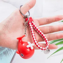 BS-605 милый маленький кит светодиодный блестящий звук брелок креативные подарки сумочка кулон мини факел