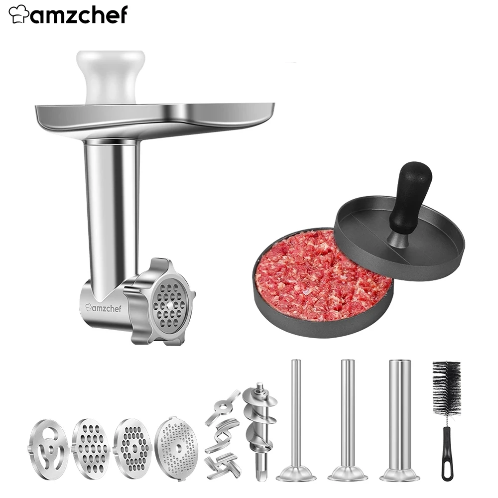 eindeloos Druppelen Per ongeluk Amzchef Kitchenaid Accessoires Voedselmolen Attachment Snijmachine En  Shredder Vlees Stuffer Voor Kitchenaid Mixer Accessoires|Blender Parts| -  AliExpress