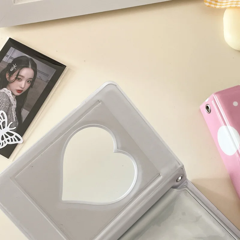 Sharkbang Cherry/Clouds Mini Photo Album + 20pcs Double Side Sleeves Storage Card Postcards Photos Collect Book Organizer