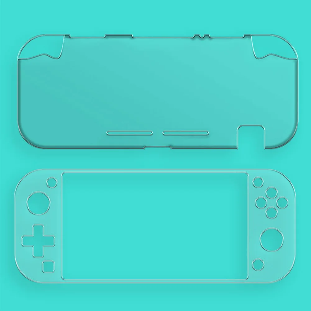 Game Console Accessories Clear Case Thin Shell Tempered Film Dustproof Anti-skid Anti Fall Protective Cover Set For Switch Lite