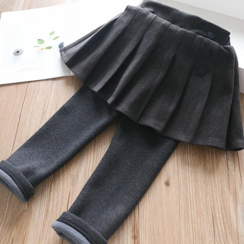 Осень-зима детские штаны из бархатистой ткани детской одежды - Цвет: Dark Gray