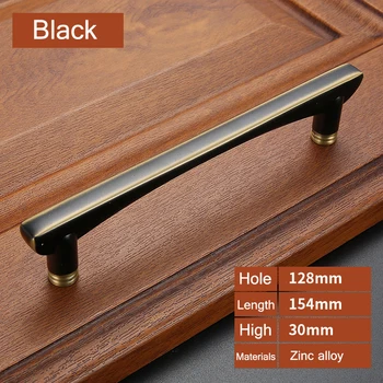 Kitchen Cabinet Handles and Knobs Concise Door Handle Wardrobe Drawer Door Knobs 96mm128mm