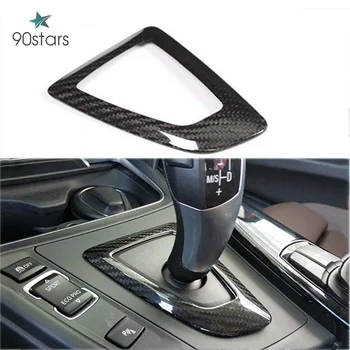 

For BMW 1 2 3 4 Series F20 F22 F30 G20 F82 Real Carbon Fiber Interior Gear Shift Lever Knob Panel Frame Trim Cover Sticker