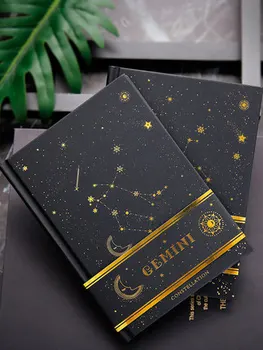 

Twelve Constellations Cute Journal Notebook Hardcover Blank Notebook With Black Paper Diary Notebook Creative Gift