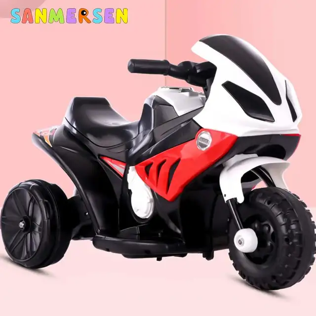 Children Electric Motorcycle Tricycle Off-road Charging Motorcar With Microphone Music Lighting Baby Three Wheels Ride On Cars 2