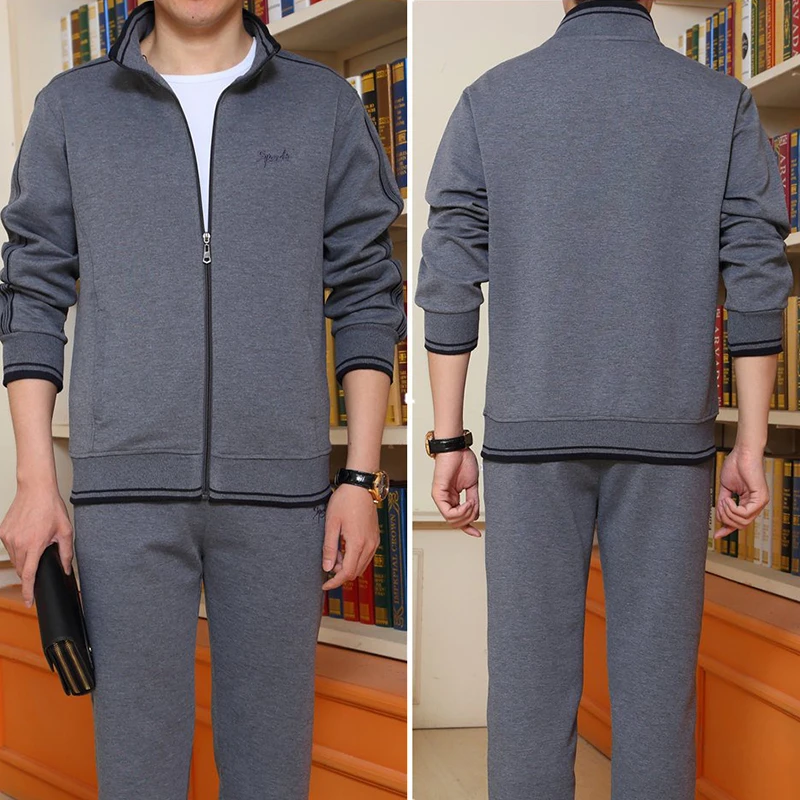 

Men's Sportswear Sets 2020 Autumn Casual Tracksuit Men 2 Piece Sweatshirt + Sweatpants Set Male Running Jogging Sports Suit