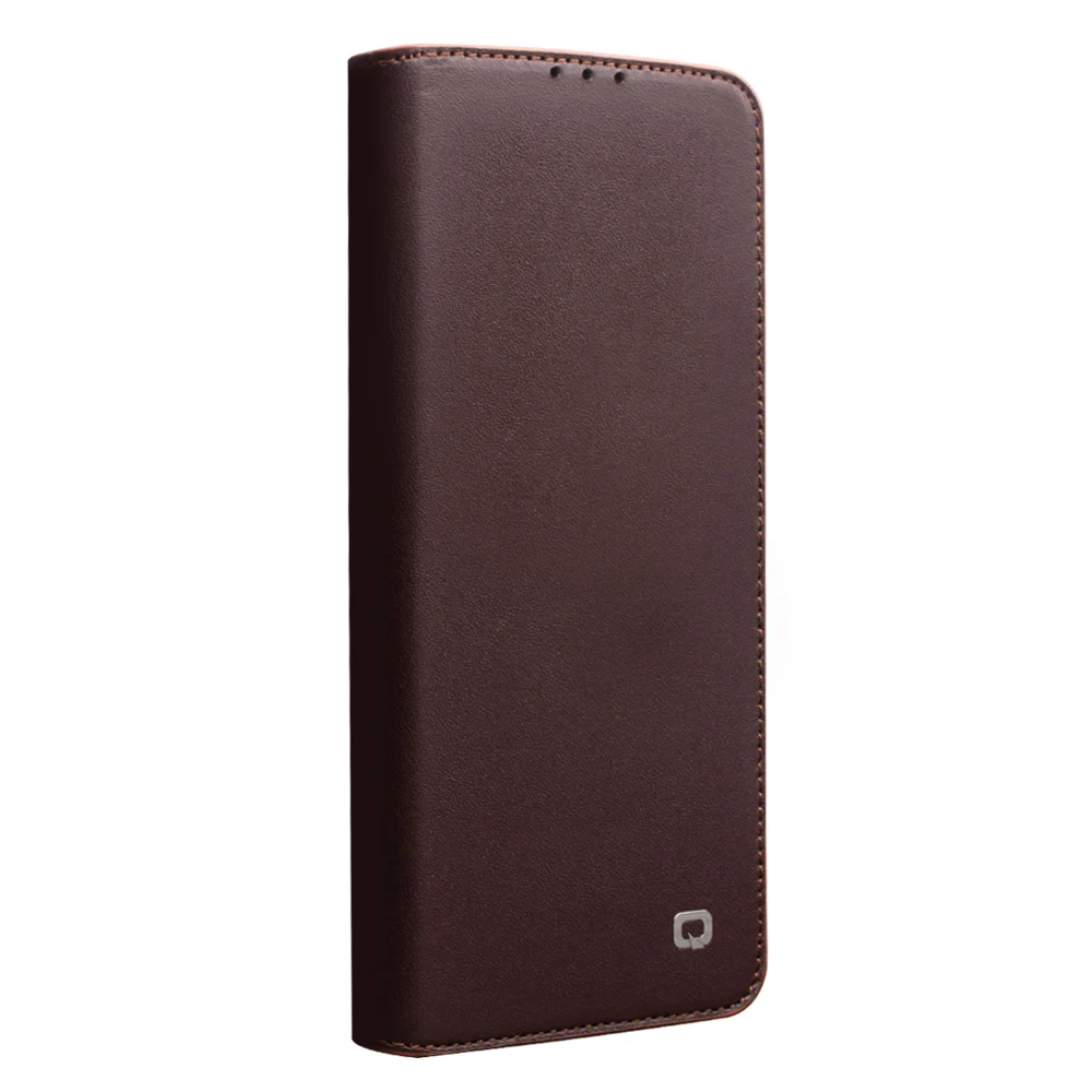 

QIALINO Business Style Card Slots Phone Cover for Huawei Ascend P40 Luxury Genuine Leather Wallet Flip Case for Huawei P40 Pro