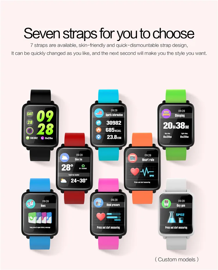 Schnoah Смарт-часы для женщин и мужчин Smartwatch WhatsApp Facebook сообщение напоминание о звонке для Apple Xiaomi Huawei Android ios Телефон