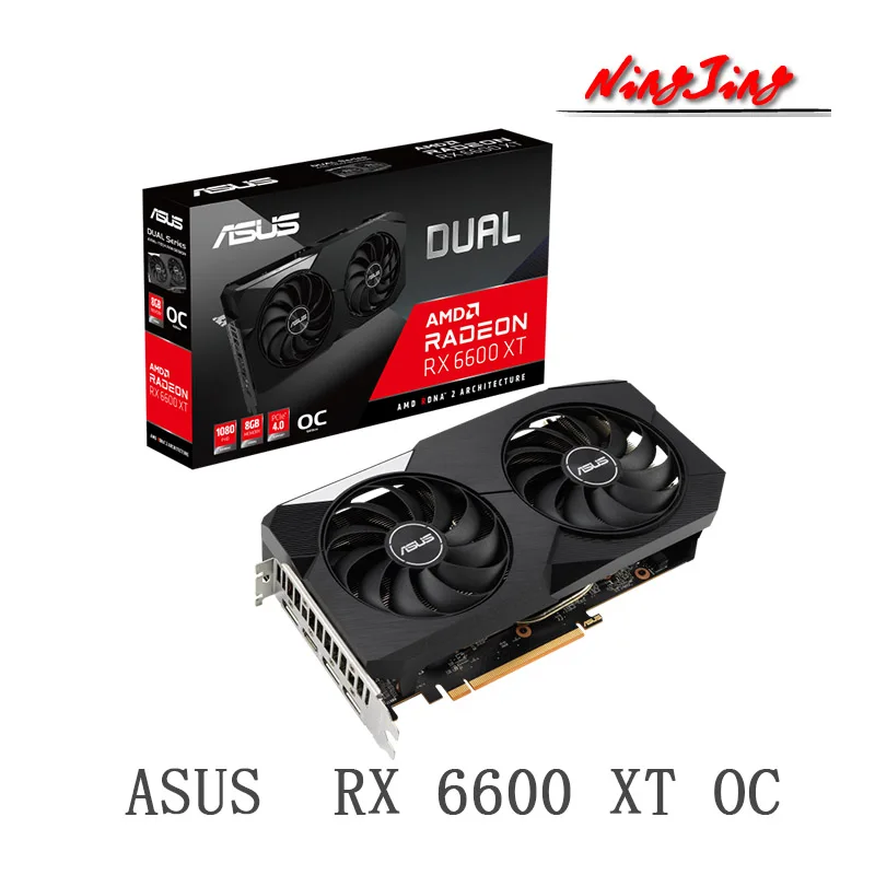 Nieuwe Asus Dual Radeon Rx 6600 Xt Oc Edition Amd Radeon Rx 6600 Xt 8G 8Gb GDDR6 128 Bit 7nm RX6600XT Ondersteuning Amd Intel Desktop|Graphics Cards| - AliExpress