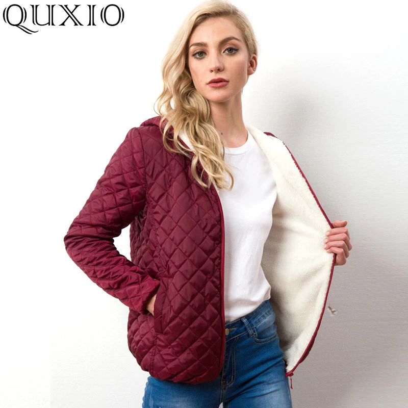 

2019 Autumn Winter Warm Women Parkas Coats Hooded Women's Cotton Basic Jacket Long sleeve High Quality Light Female Loose Tops