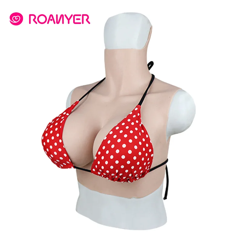 Силиконовый Трансвестит Roanyer большие накладные груди G чашка для трансгендеров