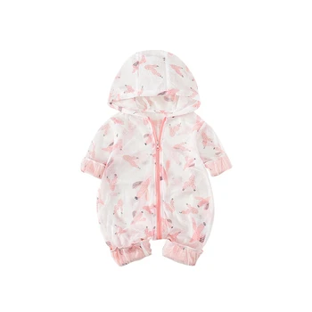 

Newborn Infant Kid Baby Girls Cotton Cactus Print Long Sleeve Romper hooded Jumpsuit Sunsuit Clothes