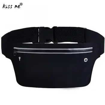 

Waterproof Outdoor Running Bags Unisex Solid Adjustable Waist Bag Security Money Phone Keys Gym Fitness Training Sport Package