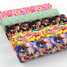 Новинка, 50*140 см, животный принт, пэчворк, хлопок, ткань для детской ткани, домашний текстиль для шитья, тильда, куклы, c4226