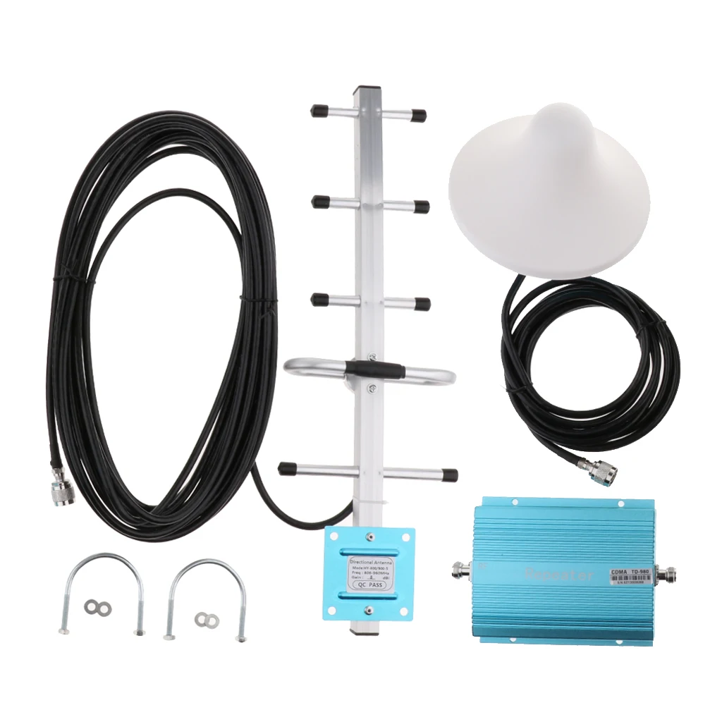 

CDMA980 Signal Booster Repeater Amplifier+5 Unit 10M Line + 3Meter Ceiling Aerial Blue