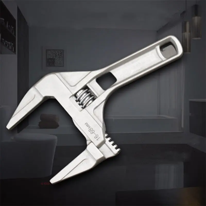 

16-68mm Head Width Steel Aluminum Alloy Tool 16 - 68mm Mini Adjustable Spanner Wrench Spanner Head Deepth 60mm