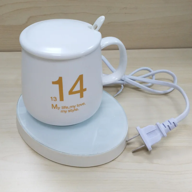 Smart Insulated Cup Warmers Warm Milk Office Insulated 55 Degrees Heating Base Electric Glass Teacup Thermostat