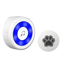 YIROKA – sonnette de porte pour chien, sonnette de porte ultra légère, sans batterie à vie, avec carillon
