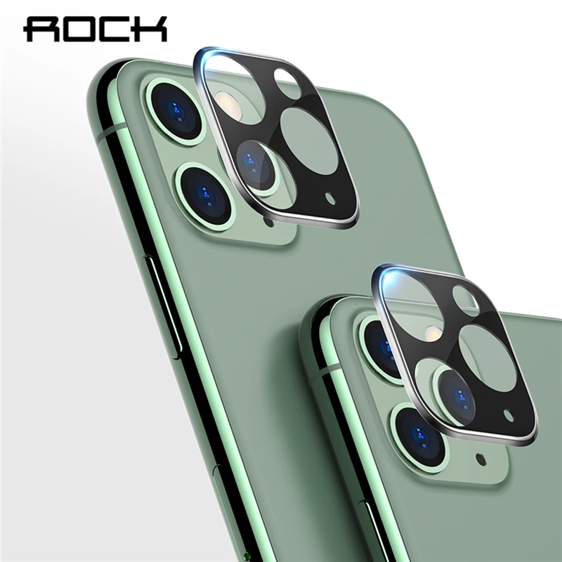  ROCK 2PCS 3D Volle Zurück Kamera Objektiv Screen Protector Für iPhone 11 Pro Max 2019 Gehärtetem Gl