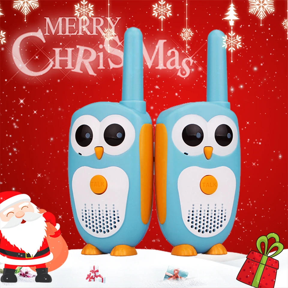 2pcs Retevis RT30 Walkie Talkie Kids 2pcs Cartoon Owl Design Childrens Radio 0.5W 1Channel Walkie-talkies Birthday Christmas Gift