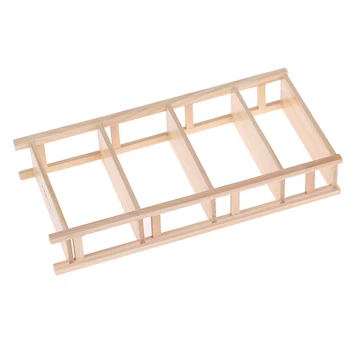 

5 Layer Flower Shelf Display Rack 1:12 Miniature Wooden Storage Bookshelf Dollhouse Furniture Decor for Book Jewelry Sundries