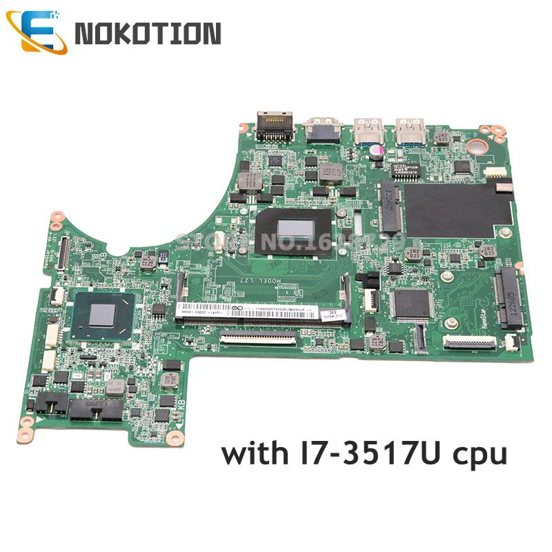 Материнская плата NOKOTION 11S90000733 DA0LZ7MB8E0 для ноутбука lenovo Ideapad U310 HM76 DDR3 SR0N6 I7-3517U cpu